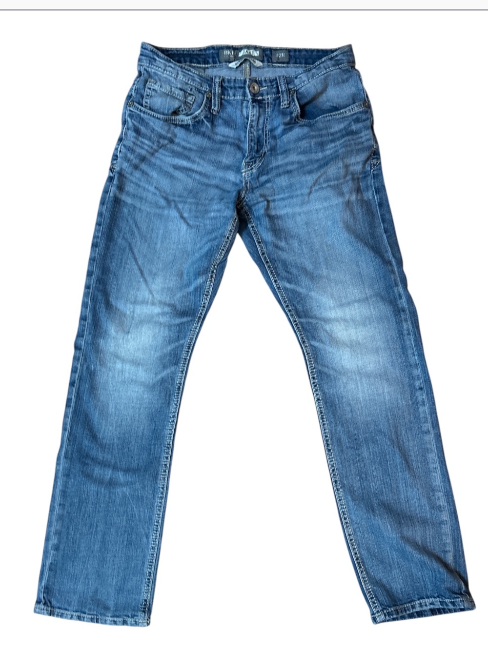 BKE Jake Straight Leg Light Wash Denim Size:32